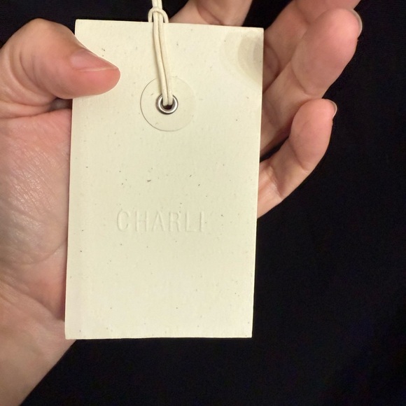 Charli London Anthropologie Audrey Black Long Sleeve Bodycon Midi Dress L NWT - Picture 8 of 10